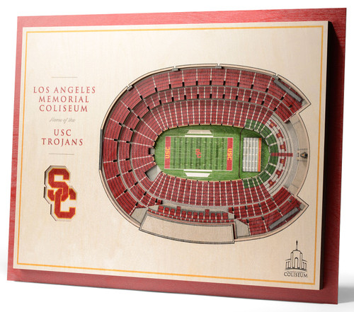 USC Trojans 5-Layer StadiumViews 3D Wall Art