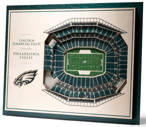 Philadelphia Eagles 5-Layer StadiumViews 3D Wall Art