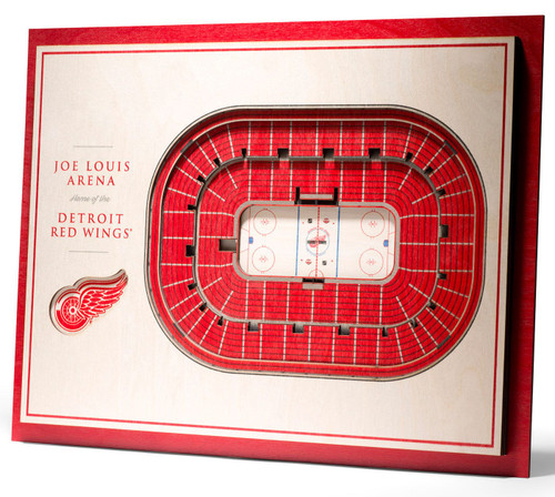 Detroit Red Wings 5-Layer StadiumViews 3D Wall Art