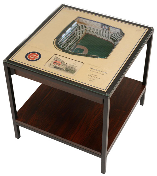 Chicago Cubs 25 Layer Stadiumviews Lighted End Table