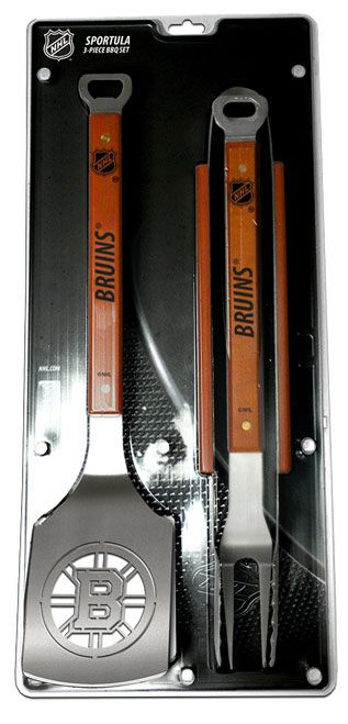 Boston Bruins 3-Piece Grill Accessories Set