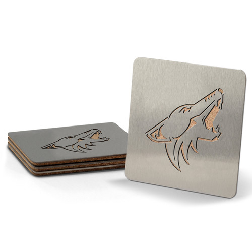 Arizona Coyotes Boasters Stainless Steel Coasters - Set of 4