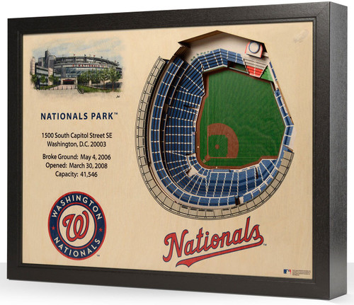 Washington Nationals 25-Layer StadiumViews 3D Wall Art