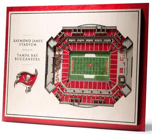 Tampa Bay Buccaneers 5-Layer StadiumViews 3D Wall Art