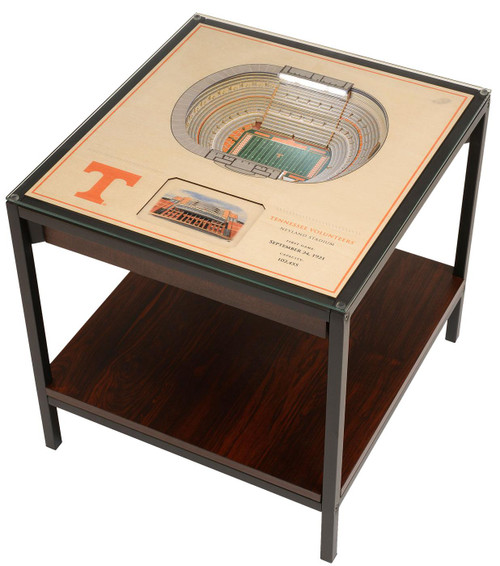 Tennessee Volunteers 25-Layer StadiumViews Lighted End Table