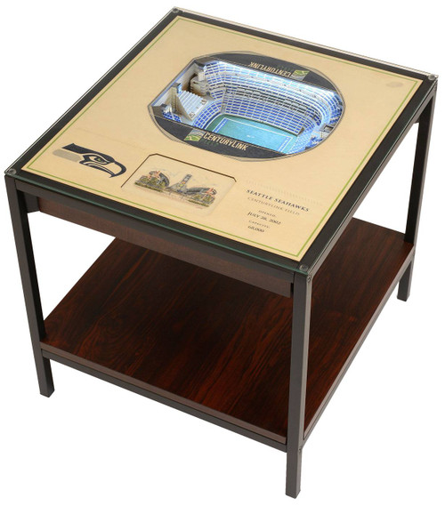 Seattle Seahawks 25-Layer StadiumViews Lighted End Table
