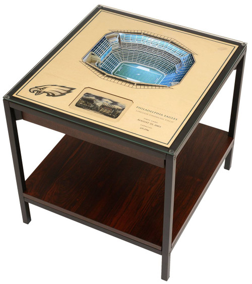 Philadelphia Eagles 25-Layer StadiumViews Lighted End Table