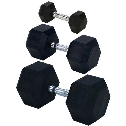 Champion Barbell Rubber Dumbbell Set