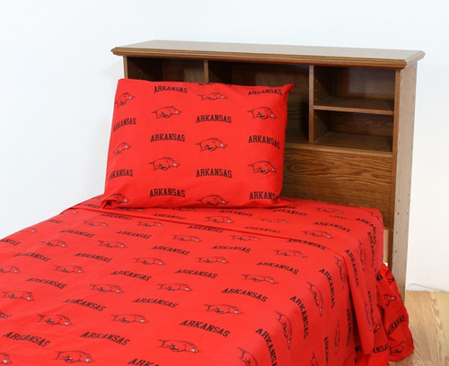 Arkansas Razorbacks Dark Bed Sheets