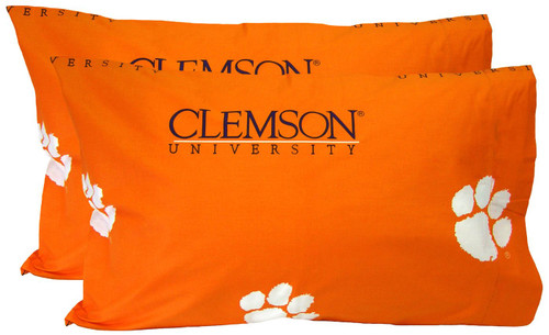 Clemson Tigers Printed Pillowcase Set