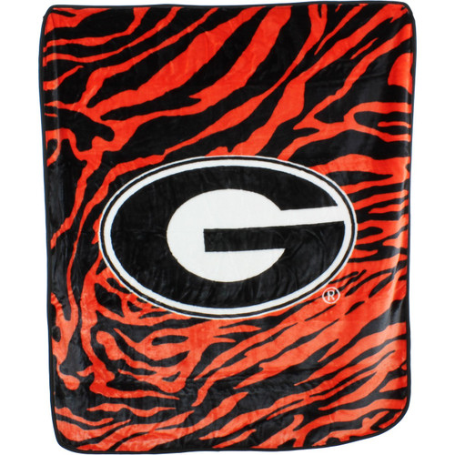 Georgia Bulldogs Raschel Throw Blanket