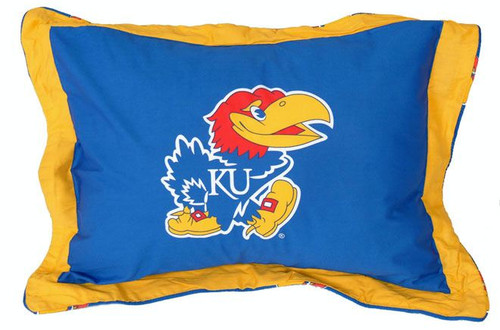 Kansas Jayhawks Printed Pillow Sham