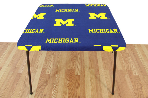 Michigan Wolverines Card Table Cover