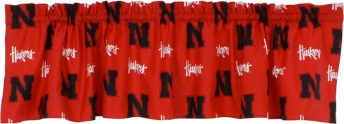 Nebraska Cornhuskers Window Valance