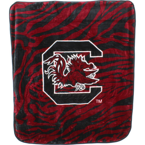 South Carolina Gamecocks Raschel Throw Blanket