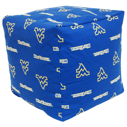 West Virginia Mountaineers 18" x 18" Cube Cushion