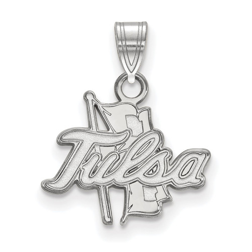 Tulsa Golden Hurricane Sterling Silver Small Pendant