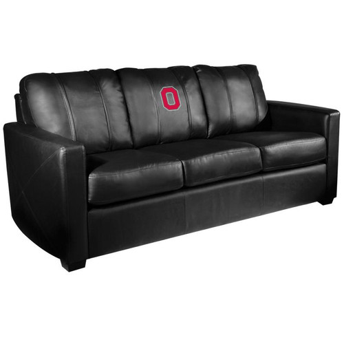 Ohio State Buckeyes XZipit Silver Sofa with Block O Logo