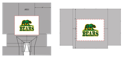 Gill Athletics 5' x 5' Custom Top Pad Graphic for Landing System