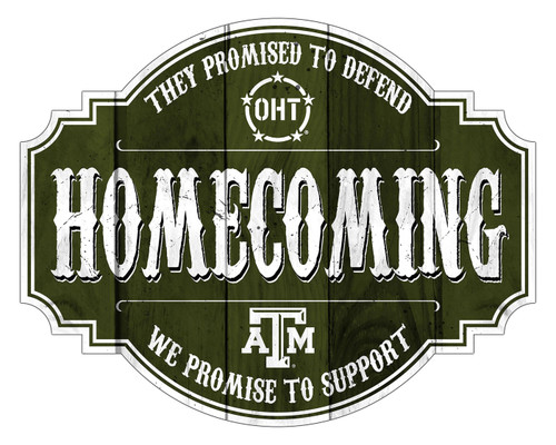 Texas A&M Aggies OHT Homecoming 12" Tavern Sign