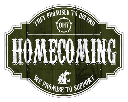 Washington State Cougars OHT Homecoming 12" Tavern Sign