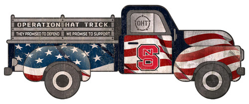 North Carolina State Wolfpack OHT Truck Flag Cutout Sign