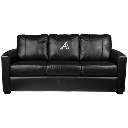 Atlanta Braves XZipit Silver Sofa