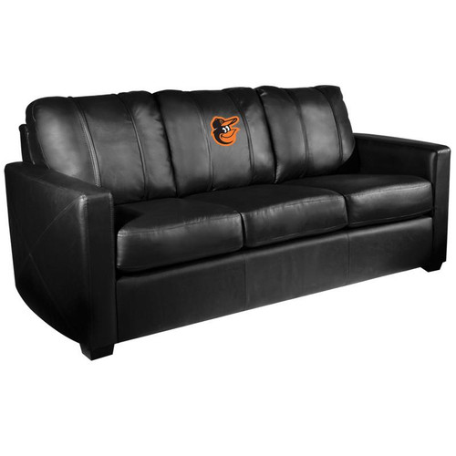 Baltimore Orioles XZipit Silver Sofa with Bird Logo