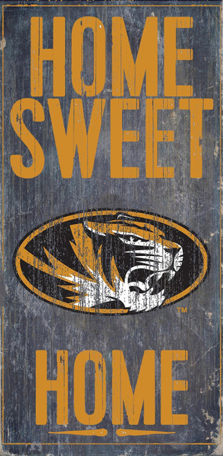 Missouri Tigers 6" x 12" Home Sweet Home Sign