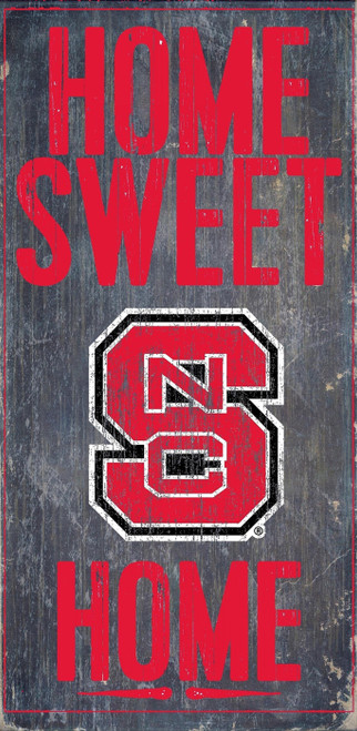 North Carolina State Wolfpack 6" x 12" Home Sweet Home Sign