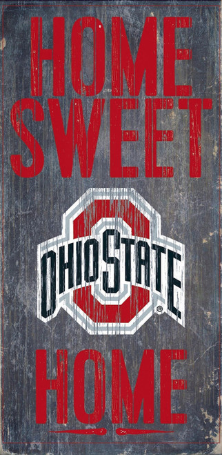 Ohio State Buckeyes 6" x 12" Home Sweet Home Sign