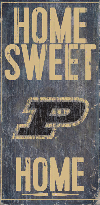 Purdue Boilermakers 6" x 12" Home Sweet Home Sign