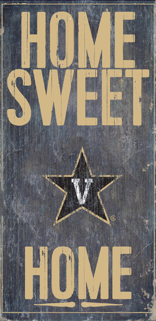 Vanderbilt Commodores 6" x 12" Home Sweet Home Sign