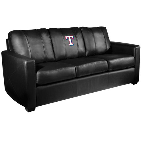 Texas Rangers XZipit Silver Sofa with Secondary Logo