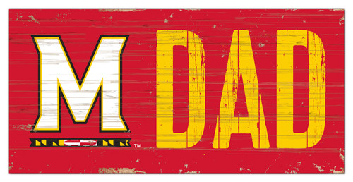 Maryland Terrapins 6" x 12" Dad Sign