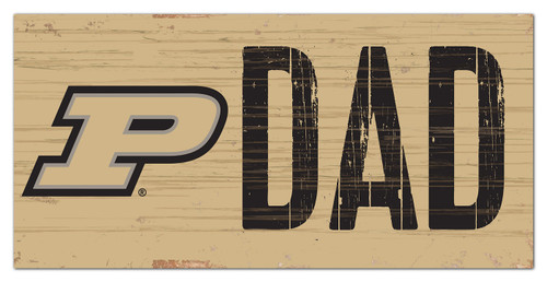 Purdue Boilermakers 6" x 12" Dad Sign