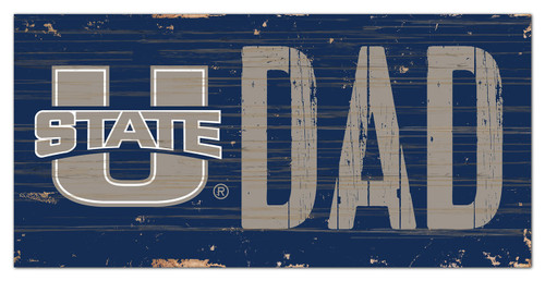 Utah State Aggies 6" x 12" Dad Sign
