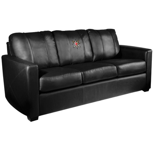 Vegas Golden Knights XZipit Silver Sofa with Secondary Logo