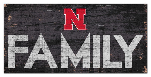 Nebraska Cornhuskers 6" x 12" Family Sign