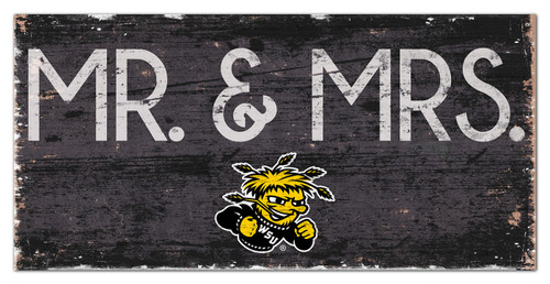 Wichita State Shockers 6" x 12" Mr. & Mrs. Sign