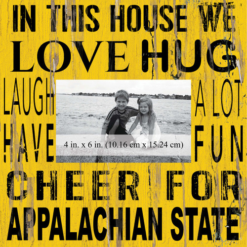 Appalachian State Mountaineers In This House 10" x 10" Picture Frame