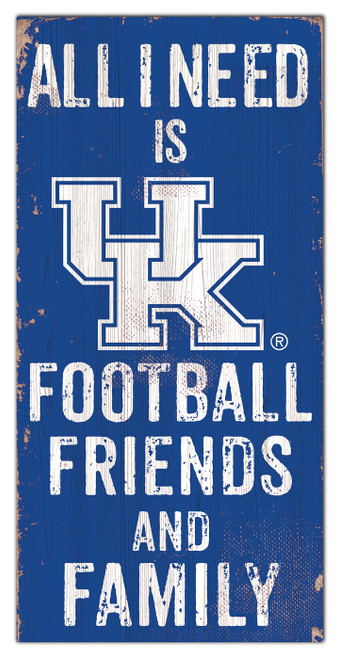 Kentucky Wildcats 6" x 12" Friends & Family Sign