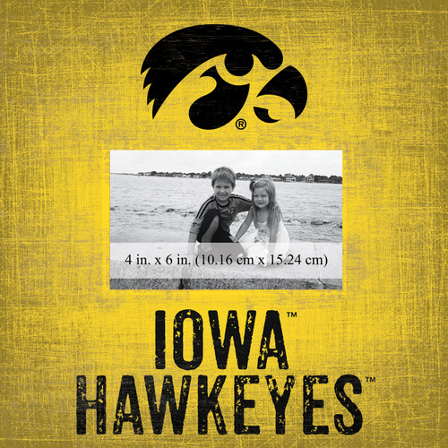 Iowa Hawkeyes Team Name 10" x 10" Picture Frame