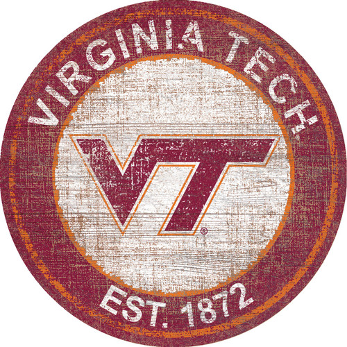 Virginia Tech Hokies 24" Heritage Logo Round Sign