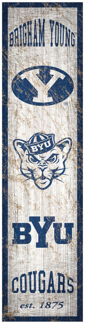 BYU Cougars Heritage Banner Vertical Sign