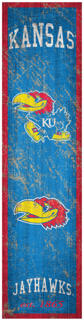 Kansas Jayhawks Heritage Banner Vertical Sign