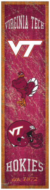 Virginia Tech Hokies Heritage Banner Vertical Sign