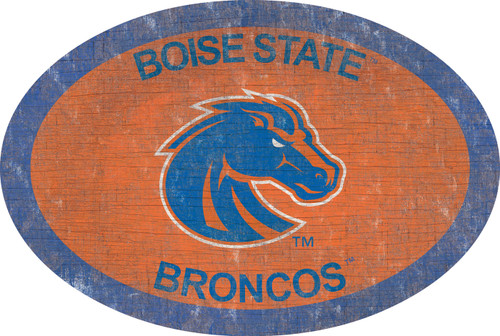 Boise State Broncos 46" Team Color Oval Sign