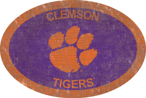 Clemson Tigers Love-Schild – 15x30 Cm, Mit Team-Logo & Herz, Perfekt Für Fans!