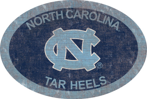 North Carolina Tar Heels 46" Team Color Oval Sign
